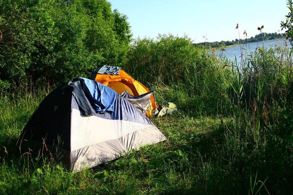Rastmglichkeit auf dem Fleesensee - Mritz Elde Wasserstrae KM 138,9 -  PaddelGuide
